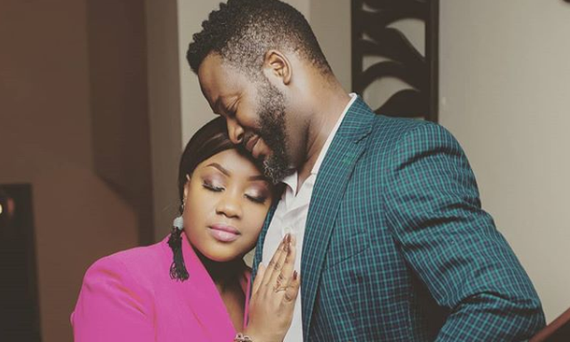 Adjetey Anang and wife
