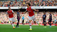 David Luiz scored his first Arsenal goal to secure a 1-0 win over Bournemouth