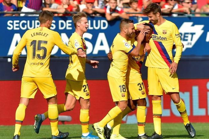 Barcelona teenager Ansu Fati scored his first La Liga goal as Barcelona drew 2-2 at Osasuna