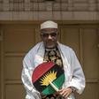 Nnamdi Kanu, pictured in 2017 in the garden of his house in Umuahia, southeast Nigeria, disappeared later that year while on bail, later re-emerging first in Jerusalem, then Britain