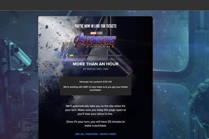 Fandango Avengers: Endgame Ticket Presale Crashes