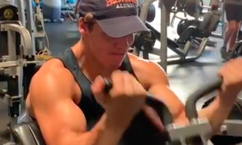 Joseph Baena Shows Off How He Finishes Arm Day