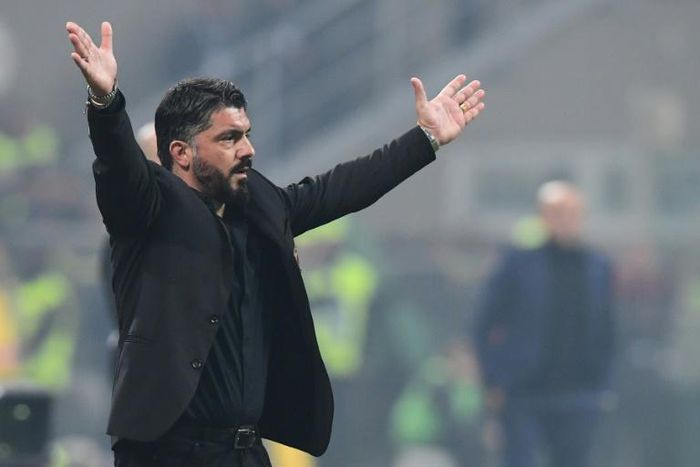 Head coach Gennaro Gattuso won the Champions League twice as a player with AC Milan