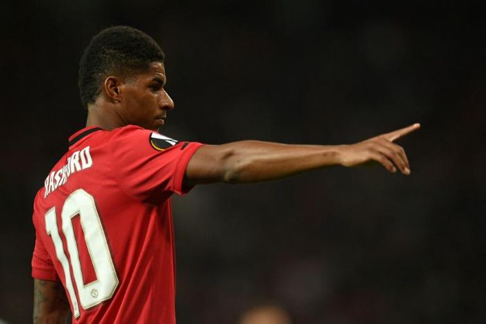 Manchester United forward Marcus Rashford is struggling for goals