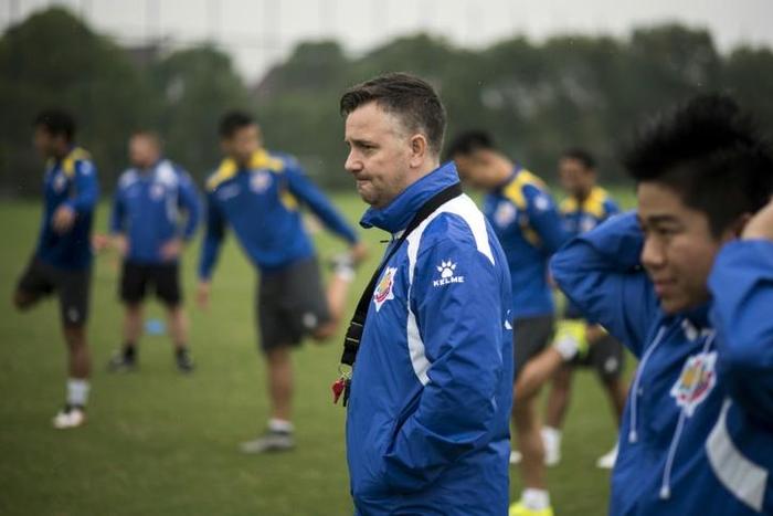 Great escape: Gary White, seen here when in charge at Shanghai Shenxin back in 2016