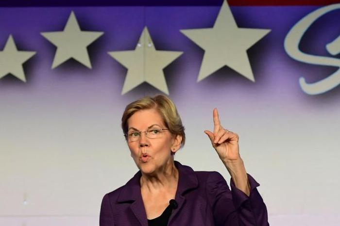 Elizabeth Warren is narrowly ahead in the race to be the Democratic presidential candidate, according to latest polls