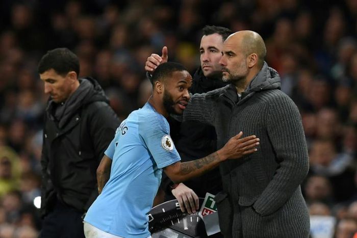 Manchester City manager Pep Guardiola would consider taking his side off the field if Raheem Sterling is racially abused again