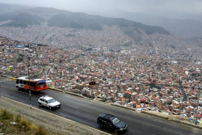 General view of La Paz, Bolivia