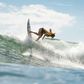 Bianca Buitendag rides a wave during the ISA World Surfing Games at Kisakihama Beach in Miyazaki