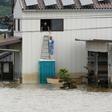 Omachi in Saga prefecture was one of the hardest-hit towns