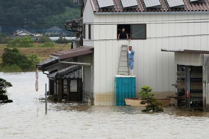 Omachi in Saga prefecture was one of the hardest-hit towns