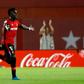 Ivorian midfielder Junior Lago celebrates scoring the La Liga winner for Real Mallorca against Real Madrid