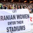 Iran has come under increasing pressure to lift a ban on women entering stadidums
