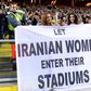 Iran has come under increasing pressure to lift a ban on women entering stadidums