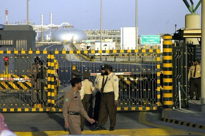 The Saudi Aramco facility at Abqaiq, seen here after an abortive attack by Al-Qaeda in 2006, hosts the world's biggest oil processing plant