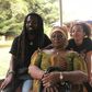Rocky Dawuni, with his late mother and daugter