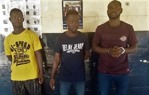 From left Enoch Fianco, Ishmael Ahenkorang and lsaac Adusei Boadi