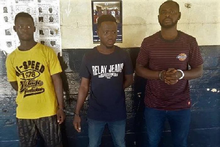 From left Enoch Fianco, Ishmael Ahenkorang and lsaac Adusei Boadi