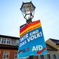 The far-right AfD party's slogan is "We are the people!"