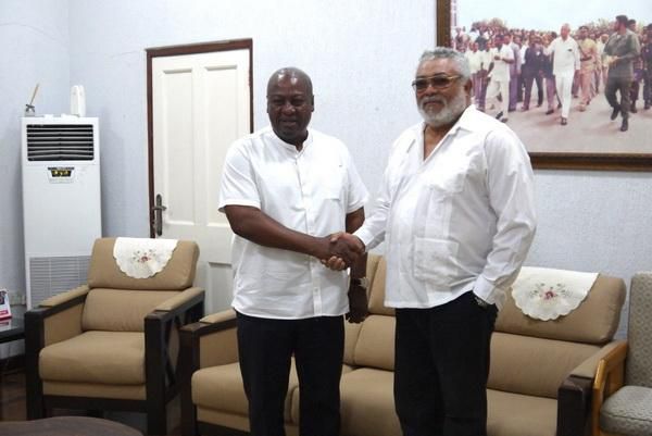 John Mahama and Jerry John Rawlings