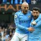 Sergio Aguero (right) and David Silva (left) were among Manchester City's stars to have two weeks off during the international break