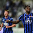 Atalanta's Colombian forward Duvan Zapata opened the scoring at Roma