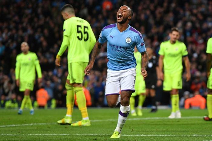 Super sub Sterling: Raheem Sterling scored the opening goal in Manchester City's 2-0 win over Dinamo Zagreb