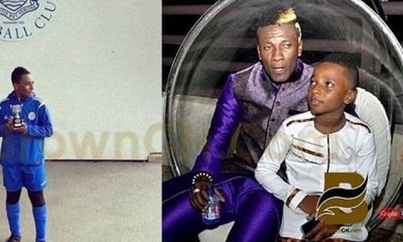 Asamoah Gyan's son wins first trophy with UK-based team
