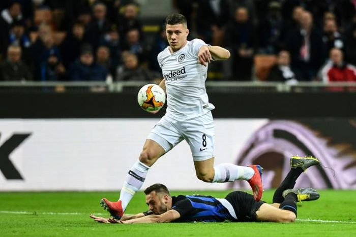 Luka Jovic fired Frankfurt into the quarter-finals of the Europa League with a winner against Inter Milan last week