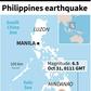 Map locating a 6.5 magnitude earthquake which hit the southern Philippines on Thursday.