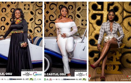Minister for Tourism, Arts, and Culture, Hon. Barbara Gyesi, Shatta Michy and Eazzy.