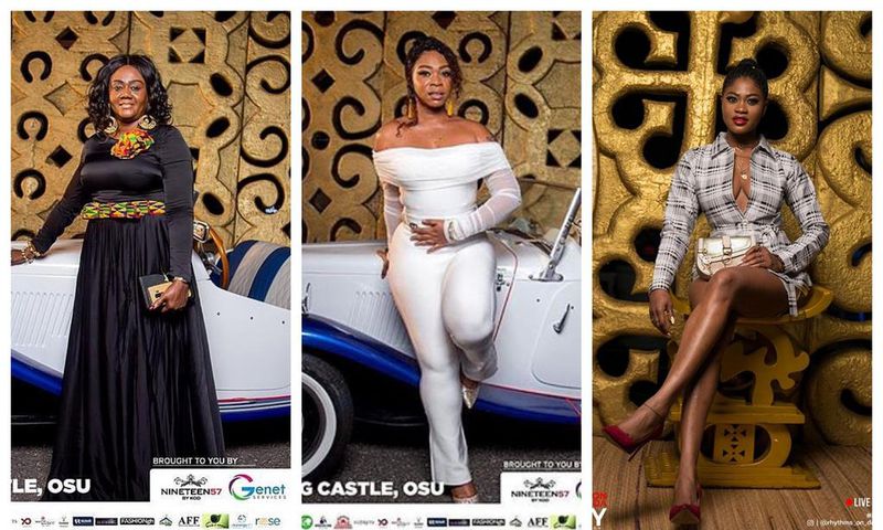 Minister for Tourism, Arts, and Culture, Hon. Barbara Gyesi, Shatta Michy and Eazzy.