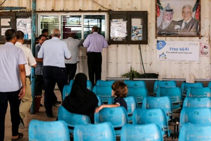 The Erez crossing for people (pictured) and the Kerem Shalom crossing for goods reopened Sunday morning, an official told AFP