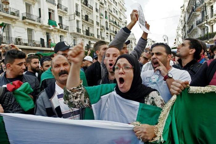 Algerian protesters took to the streets of the capital by the thousands on the 37th consecutive week of demonstrations