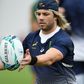 South Africa's Faf de Klerk is instantly recognisable from his long hair