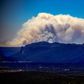 A large bushfire in the Wollemi National Park near Lithgow, west of Sydney