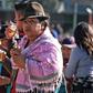 A sharp rise in fuel prices has sent thousands of indigenous, like this woman, into the streets of Ecuador's capitol