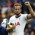 Harry Kane celebrates Tottenham's 2-1 win against Southampton in the Premier League