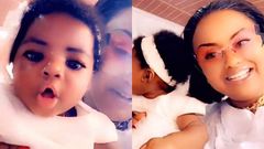 Nana AmaMcBrown and her baby
