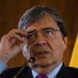 Colombia's Foreign Minister Carlos Holmes Trujillo, pictured in April 2019, said that authorities in his country "will not give in to provocation"