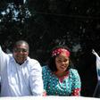 Renamo party leader and presidential candidate Ossufo Momade (C) urges Mozambicans to reject election results due to alleged massive fraud