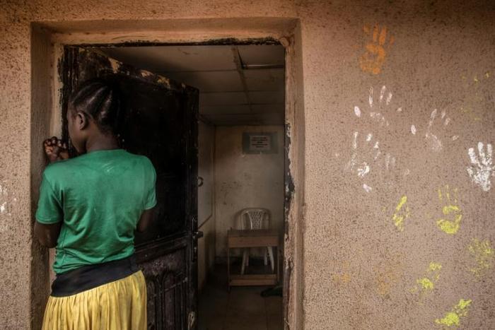 Displaced: A 12-year-old girl who fled the Boko Haram insurgency in northeast Nigeria to join Pastor Solomon Folorunsho's camp. She left the camp earlier this year and lives with her family at an informal site for displaced people