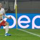 RB Leipzig's Marcel Sabitzer celebrates after scoring the winner in the 2-1 victory over Zenit