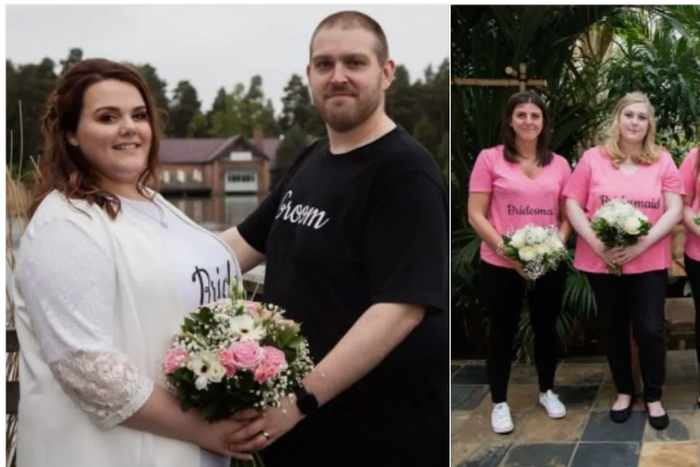 Couple wears T-shirts and jeans on wedding day, cuts cost by about 90%