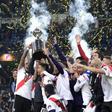 River Plate celebrate last season's win in Madrid