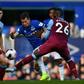 Bernard (centre) scores for Everton against West Ham