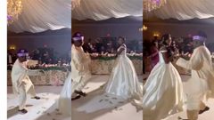 Old man’s ‘crazy’ dance moves at daughter’s wedding shows the bride price was heavy (video)