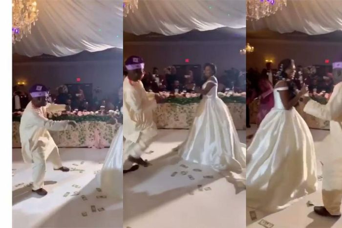 Old man’s ‘crazy’ dance moves at daughter’s wedding shows the bride price was heavy (video)