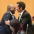 Masisi (L) and Khama have fallen out and Khama has formed a new party