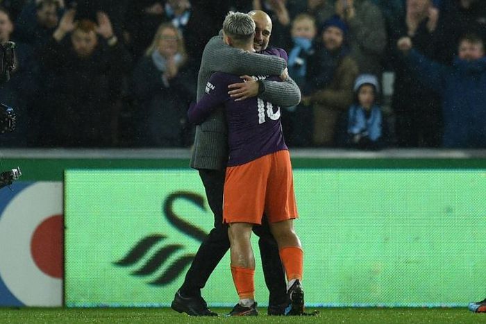 Sergio Aguero had a hand in all three goals as Manchester City came back from two goals down to beat Swansea 3-2 and make the FA Cup semi-finals